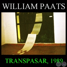 TRANSPASAR, 1989 - Instalacin de WILLIAM PAATS