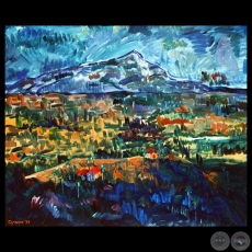 D’APRES CEZANNE, 1987 - Acrílicos de YSANNE GAYET