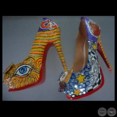 ZAPATOS PINTADOS - Objetos de Arte de MELVIN ROLDÁN