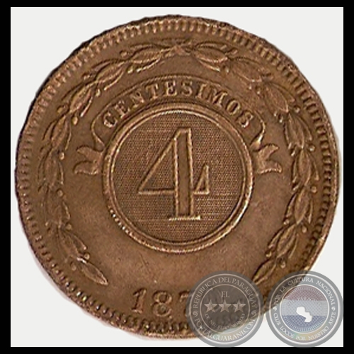 PM 6 – 4 CENTÉSIMOS – 1870