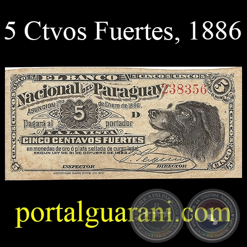 CINCO CENTAVOS FUERTES - MC87. ... - FIRMAS: J.E. SAGUIER 