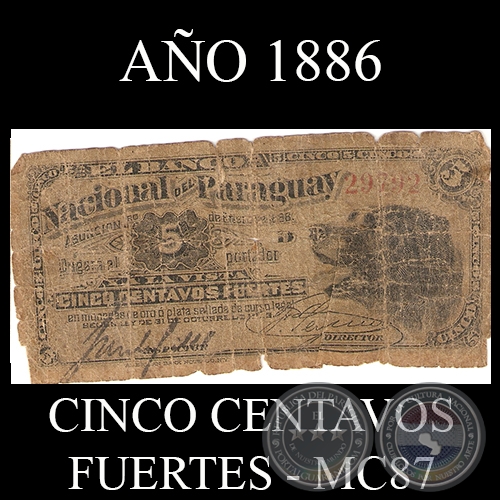 CINCO CENTAVOS FUERTES - MC87. ... - FIRMAS: JOS URDAPILLETA - J.E. SAGUIER