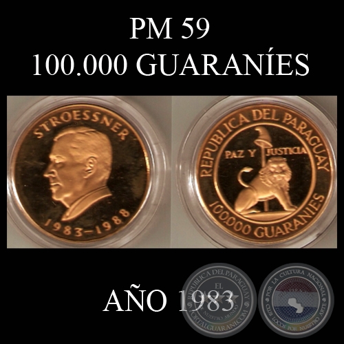 PM 59  100.000 GUARANES  AO 1983