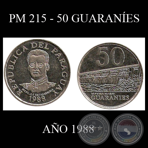 PM 215 - 50 GUARANÍES – AÑO 1988