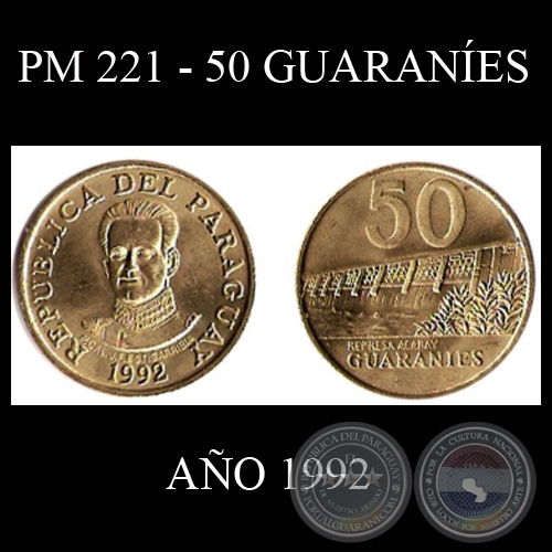 PM 221 - 50 GUARANÍES – AÑO 1992