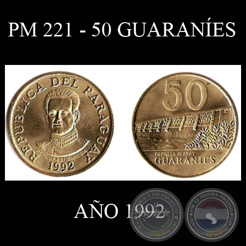 PM 221 - 50 GUARANES  AO 1992