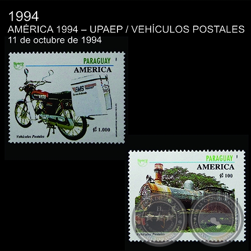 AMRICA 1994 / VEHCULOS POSTALES