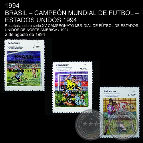 BRASIL - CAMPEN MUNDIAL 1994