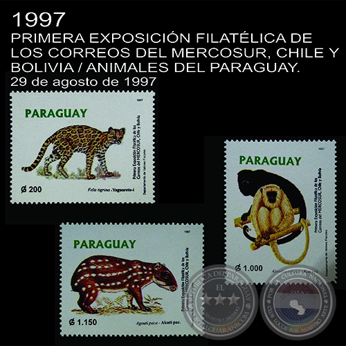 EXPO. FILATÉLICA DEL MERCOSUR, CHILE Y BOLIVIA