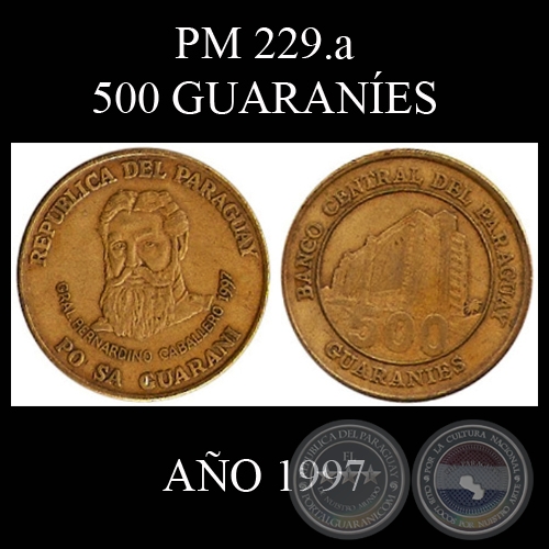 PM 229.a - 500 GUARANES  AO 1997