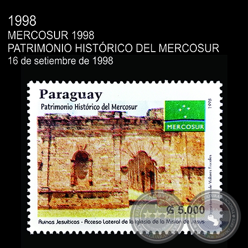 MERCOSUR 1998 - PATRIMONIO HISTRICO