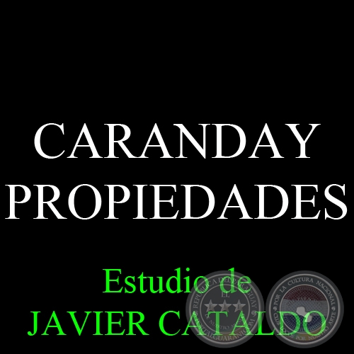 CARANDAY - PROPIEDADES - Estudio de JAVIER CATALDO