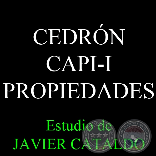 CEDRÓN CAPI-I - PROPIEDADES - Estudio de JAVIER CATALDO