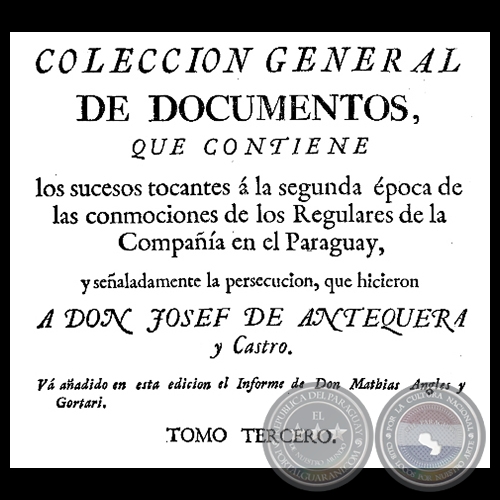 COLECCIÓN GENERAL DE DOCUMENTOS - TOMO TERCERO