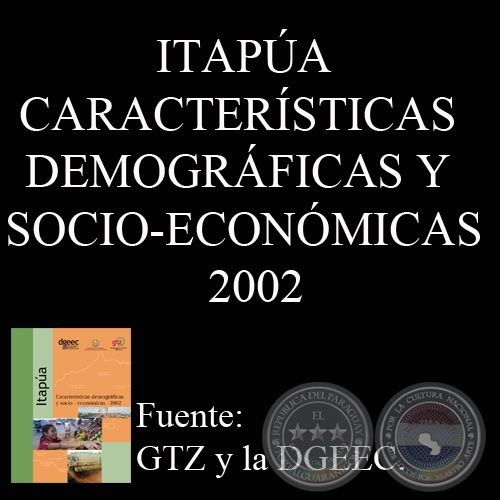 ITAPÚA - CARACTERÍSTICAS DEMOGRÁFICAS Y SOCIO-ECONÓMICAS - 2002