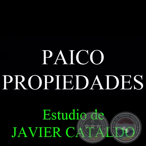 PAICO - PROPIEDADES - Estudio de JAVIER CATALDO