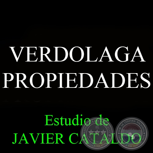 VERDOLAGA - PROPIEDADES - Estudio de JAVIER CATALDO