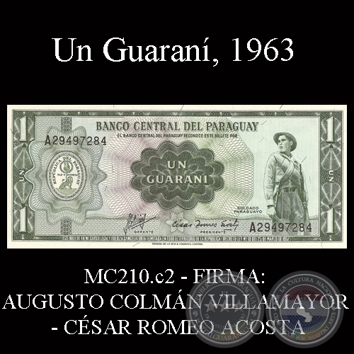 UN GUARANÍ - FIRMA: AUGUSTO COLMÁN VILLAMAYOR - CÉSAR ROMEO ACOSTA