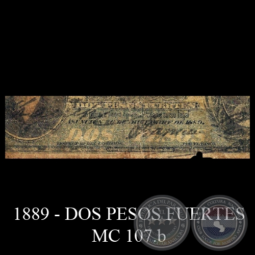 DOS PESOS FUERTES - MC107.b - FIRMA: FRANCISCO GUANES – FEDERICO KRAUCH 