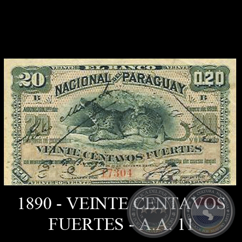 VEINTE CENTAVOS FUERTES - A.A. 11 - PEDRO MIRANDA - J.E. SAGUIER - BEDOYA