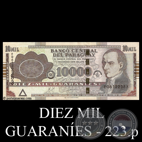 DIEZ MIL GUARANÍES - 223.p - FIRMAS: JORGE VILLALBA - JORGE CORVALÁN