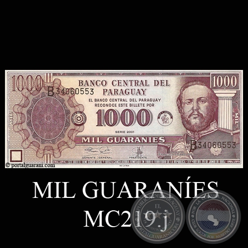 MIL GUARANÍES - MC219.j - FIRMA: GILBERTO RODRÍGUEZ GARCETE - RAÚL VERA BOGADO