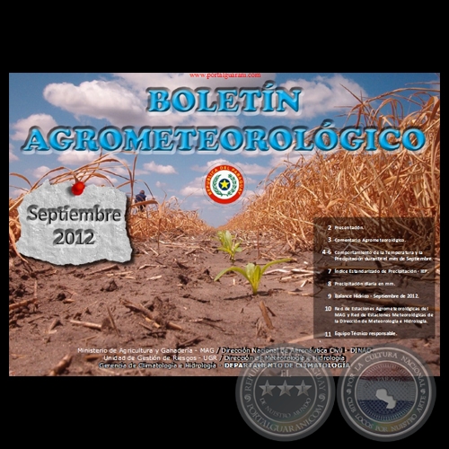 BOLETÍN AGROMETEOROLÓGICO - SETIEMBRE 2012 - PARAGUAY
