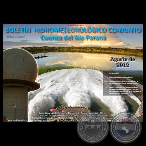  BOLETÍN HIDROMETEOROLÓGICO CONJUNTO - REPÚBLICA DEL PARAGUAY - CUENCA DEL RÍO PARANÁ