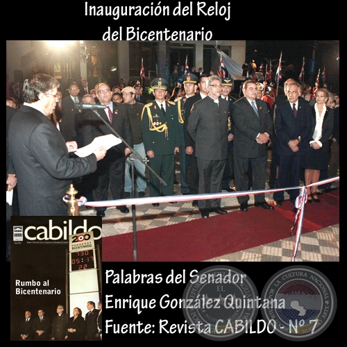 Palabras del Senador Enrique González Quintana