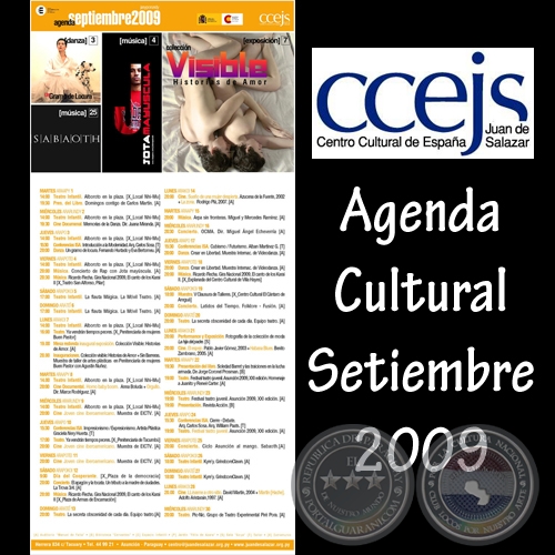 Agenda Cultural - Mes de Setiembre