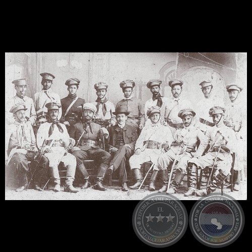 GUALBERTO CARDÚS HUERTA y ALEJANDRINO ESCOBAR CON REVOLUCIONARIOS - REVOLUCIÓN DE 1904
