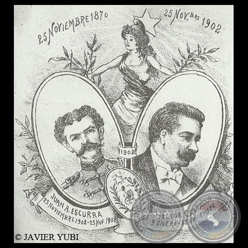 TARJETA POSTAL - JUAN ANTONIO ESCURRA y HÉCTOR CARVALLO 