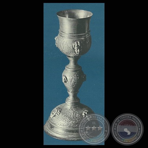 COPÓN DE PLATA. MISIONES JESUÍTAS - SIGLO XVIII - MUSEO SAN RAFAEL DE ITAUGUA