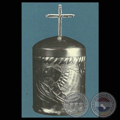 CRISMERA. POTE DE PLATA LABRADA - MUSEO FRAY JUAN BERNARDO DE CAAZAPÁ