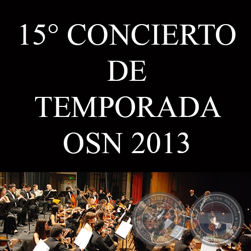 15° CONCIERTO DE TEMPORADA 2013