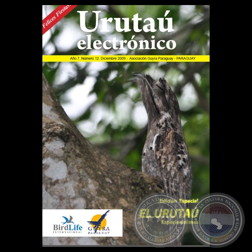 EL URUTAU ELECTRÓNICO - NOVIEMBRE 2009 - AÑO 7, NÚMERO 12 - ASOCIACIÓN GUYRA PARAGUAY