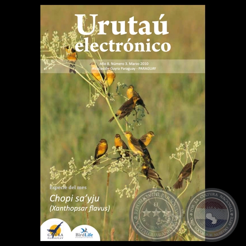 EL URUTAU ELECTRÓNICO - MARZO 2010 - AÑO 8, NÚMERO 03 - ASOCIACIÓN GUYRA PARAGUAY