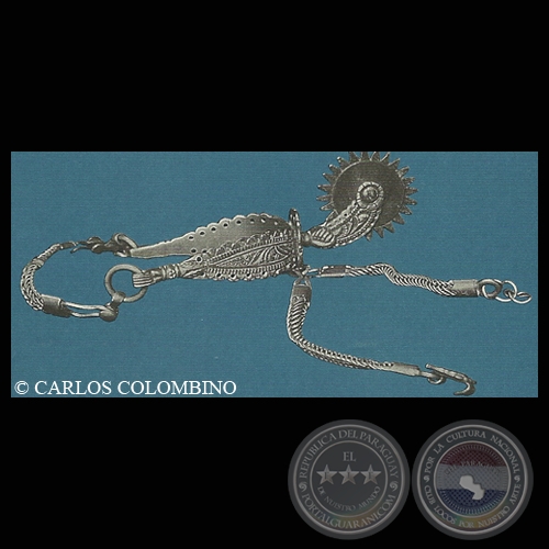 ESPUELA DE PLATA, SIGLO XIX - COLECCIÓN FUNDACIÓN CARLOS COLOMBINO LAILLA