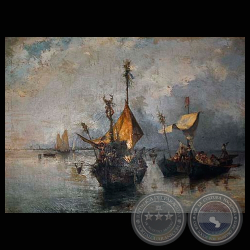 PASEO VENECIANO (Óleo de G. POGNA)