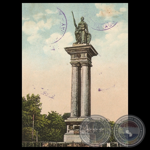 ITORORÓ - MONUMENTO A LOS HÉROES - Editor K.M.S.A. - TARJETA POSTAL DEL PARAGUAY