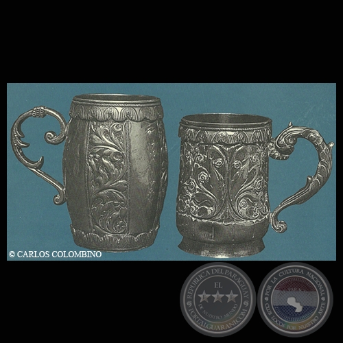 JARROS DE PLATA, SIGLO XIX - COLECCIÓN FUNDACIÓN CARLOS COLOMBINO LAILLA