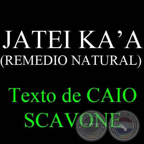 JATEI KAA ( REMEDIO NATURAL) - Texto de CAIO SCAVONE