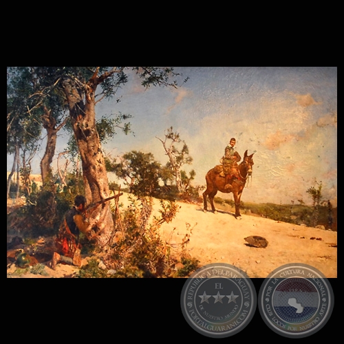 PASAJE DE GIL BLAS (Óleo de JOSÉ MORENO CARBONERO)