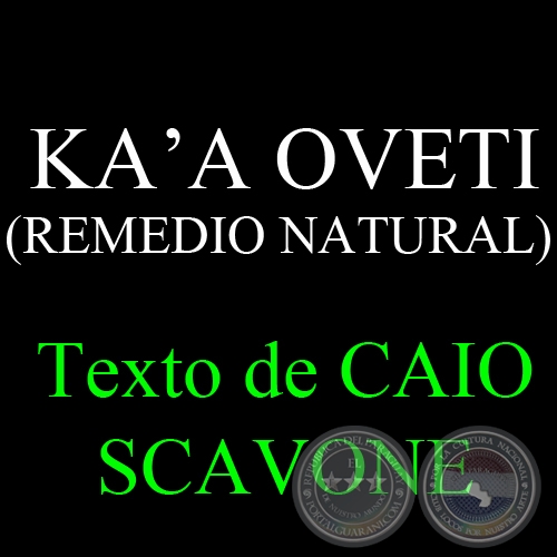 KAA OVETI ( REMEDIO NATURAL) - Texto de CAIO SCAVONE