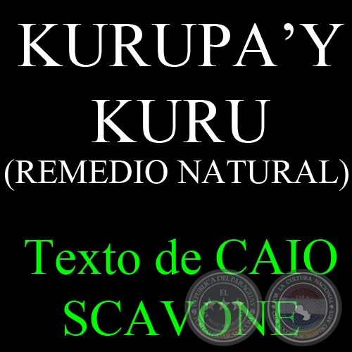 KURUPA’Y KURU (REMEDIO NATURAL) - Texto de CAIO SCAVONE