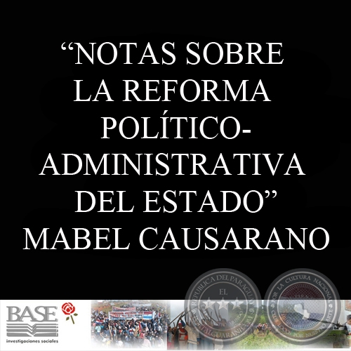 NOTAS SOBRE LA REFORMA POLÍTICOADMINISTRATIVA DEL ESTADO - MABEL CAUSARANO