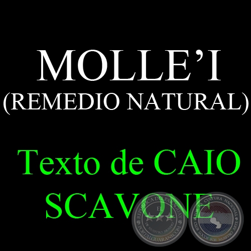 MOLLE’I (REMEDIO NATURAL) - Texto de CAIO SCAVONE