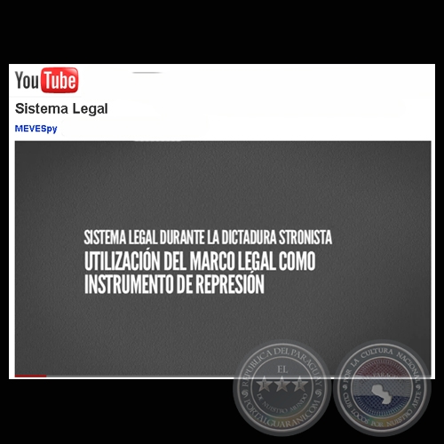 SISTEMA LEGAL DURANTE LA DICTADURA STRONISTA - TESTIMONIOS