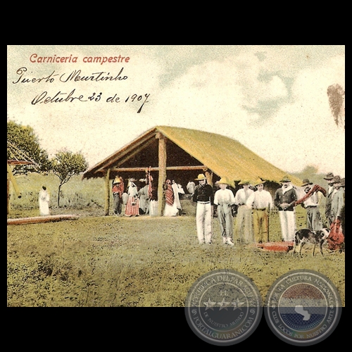 CARNICERÍA CAMPESTRE, 1907 - Editor: v. GRÜTER, Asunción