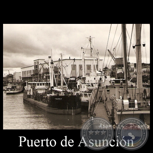 PUERTO DE ASUNCIÓN (DETALLE) - POSTAL DEL PARAGUAY